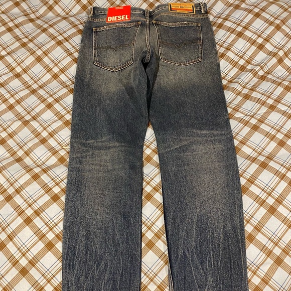 Diesel Blue Ripped Knee Jeans - Picture 3 of 4